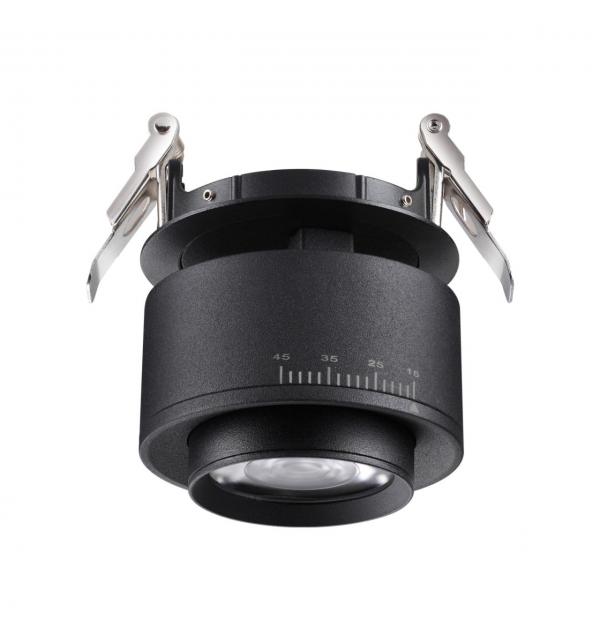 358944 SPOT NT22 456 черный Светильник встраиваемый светодиодный IP20 LED 4000К 18W 220V EDDY