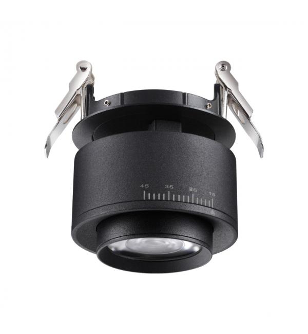 358944 SPOT NT22 456 черный Светильник встраиваемый светодиодный IP20 LED 4000К 18W 220V EDDY