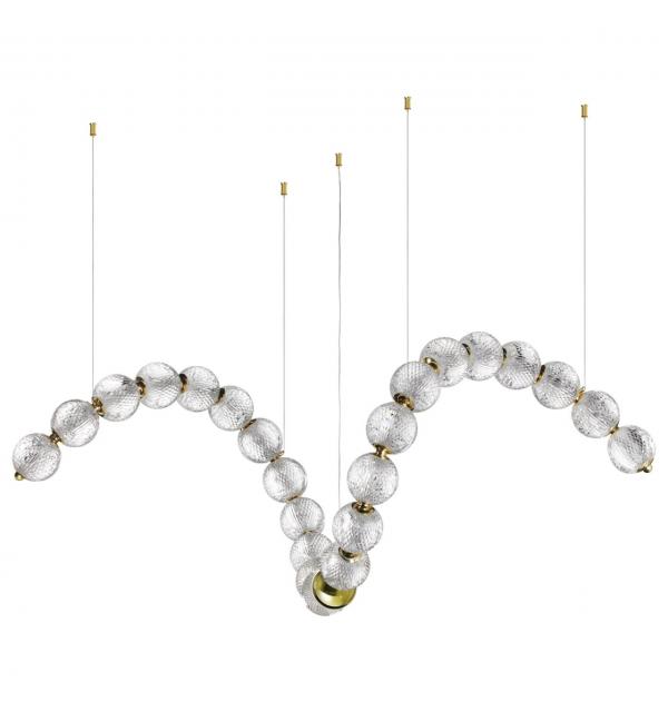 5008/92L L-VISION ODL23 579 золотой/прозрачный/металл/акрил Люстра LED 92W 4000K 4600Лм CRYSTAL