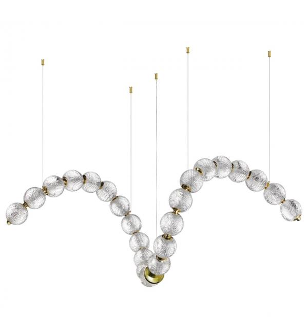 5008/92L L-VISION ODL23 579 золотой/прозрачный/металл/акрил Люстра LED 92W 4000K 4600Лм CRYSTAL