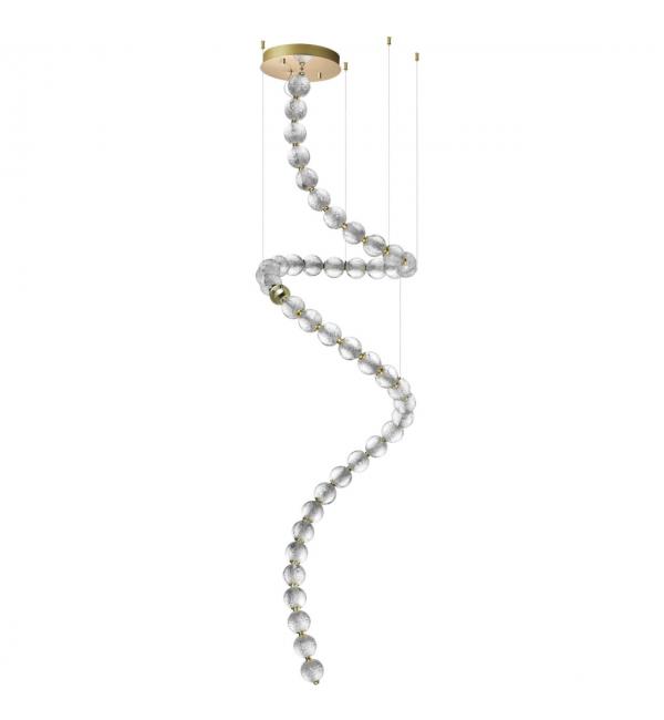 5008/132L L-VISION ODL23 579 золотой/прозрачный/металл/акрил Люстра LED 132W 4000K 6600Лм CRYSTAL