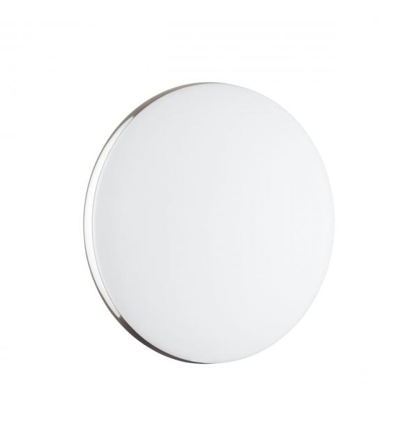 7600/DL TAN SN 000 Светильник пластик/белый/хром LED 48Вт ДУ 2.4G /SMART 3000-6300К D400 IP43 пульт ДУ/ LampSmart RINGO