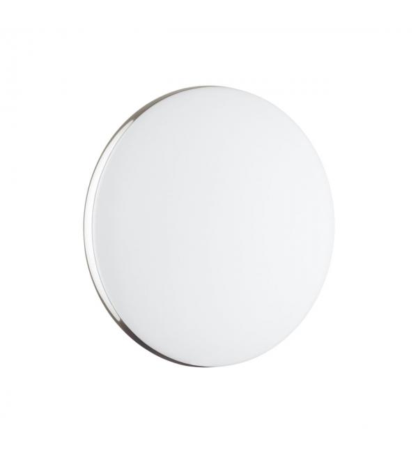 7600/DL TAN SN 000 Светильник пластик/белый/хром LED 48Вт ДУ 2.4G /SMART 3000-6300К D400 IP43 пульт ДУ/ LampSmart RINGO