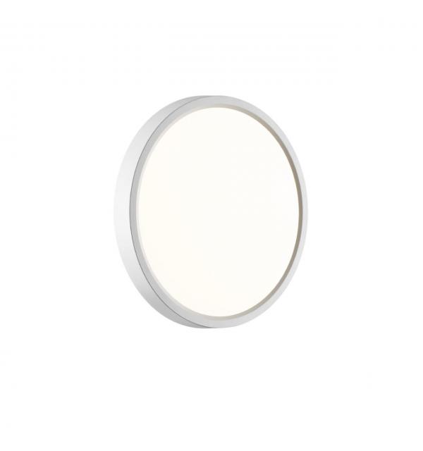 7659/18L MITRA LED SN 551 Светильник пластик/белый LED 18Вт 3000/4000K D230 IP40 ALFA WHITE