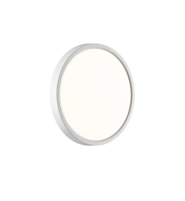 7659/18L MITRA LED SN 551 Светильник пластик/белый LED 18Вт 3000/4000K D230 IP40 ALFA WHITE