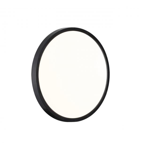 7660/24L MITRA LED SN 554 Светильник пластик/белый/черный LED 24Вт 3000/4000K D300 IP40 ALFA BLACK