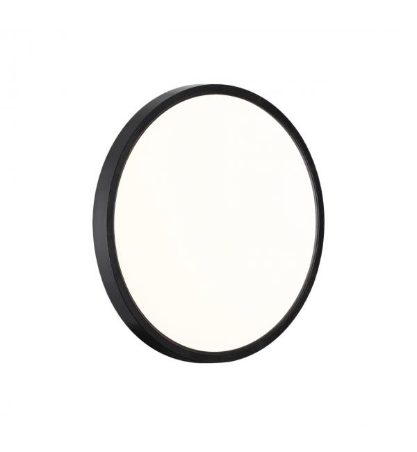7660/24L MITRA LED SN 554 Светильник пластик/белый/черный LED 24Вт 3000/4000K D300 IP40 ALFA BLACK