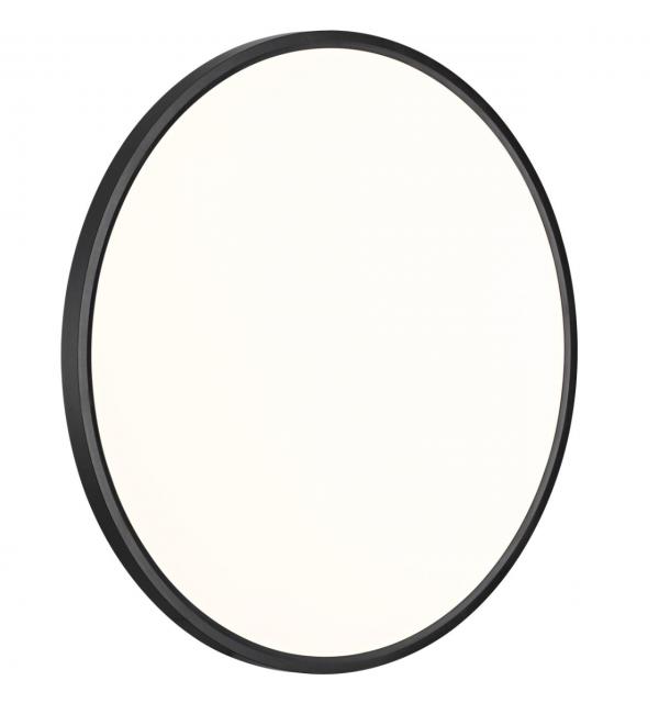 7660/48L MITRA LED SN 554 Светильник пластик/белый/черный LED 48Вт 3000/4000K D600 IP40 ALFA BLACK