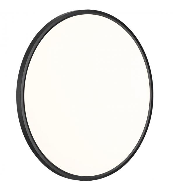 7660/48L MITRA LED SN 554 Светильник пластик/белый/черный LED 48Вт 3000/4000K D600 IP40 ALFA BLACK