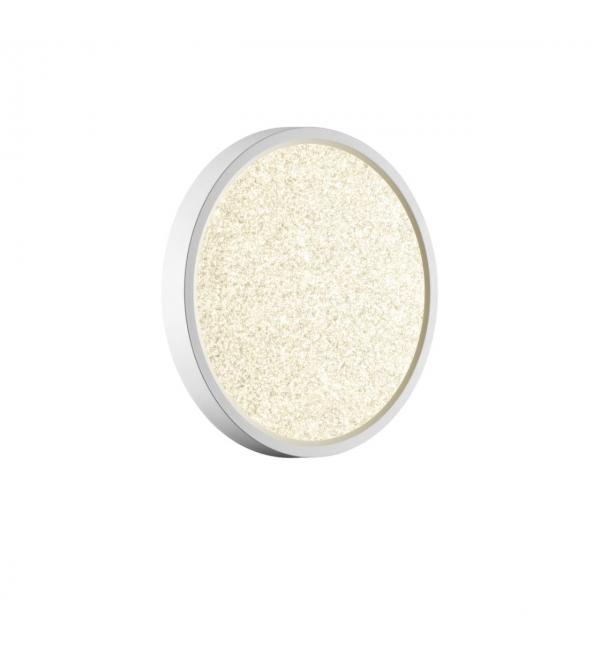 7661/18L MITRA LED SN 555 Светильник пластик/белый LED 18Вт 3000/4000K D230 IP40 OMEGA WHITE