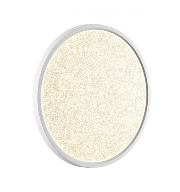 7661/32L MITRA LED SN 555 Светильник пластик/белый LED 32Вт 3000/4000K D400 IP40 OMEGA WHITE