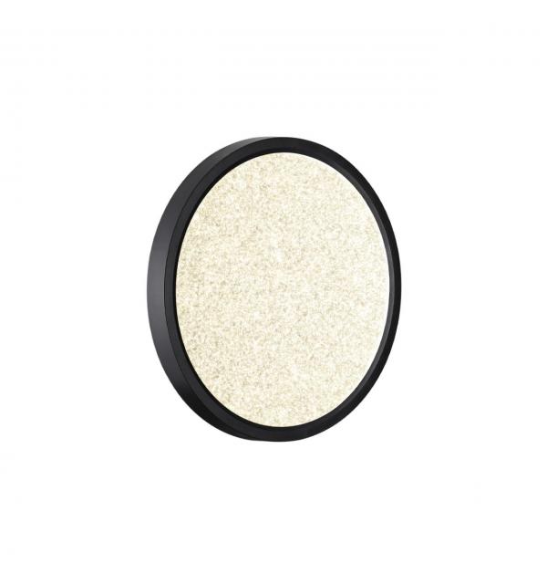 7662/18L MITRA LED SN 555 Светильник пластик/белый/черный LED 18Вт 3000/4000K D230 IP40 OMEGA BLACK