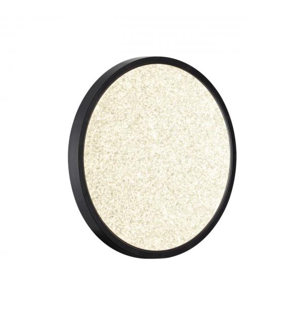 7662/24L MITRA LED SN 555 Светильник пластик/белый/черный LED 24Вт 3000/4000K D300 IP40 OMEGA BLACK