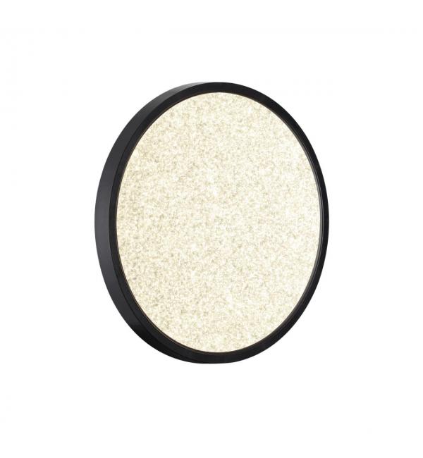 7662/24L MITRA LED SN 555 Светильник пластик/белый/черный LED 24Вт 3000/4000K D300 IP40 OMEGA BLACK