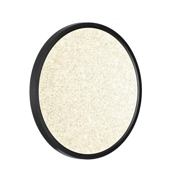 7662/32L MITRA LED SN 555 Светильник пластик/белый/черный LED 32Вт 3000/4000K D400 IP40 OMEGA BLACK