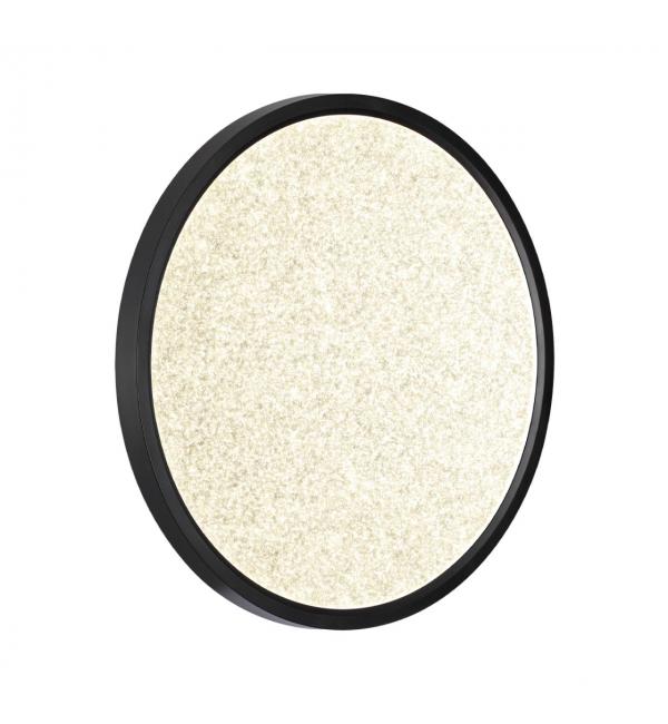 7662/32L MITRA LED SN 555 Светильник пластик/белый/черный LED 32Вт 3000/4000K D400 IP40 OMEGA BLACK