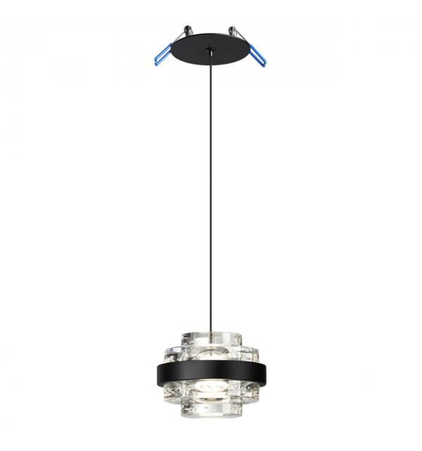5031/6L L-VISION ODL24 000 чёрный/металл/акрил Подвес LED 6W 4000K 432лм KLOT