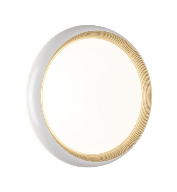 7650/DL PALE SN 141 Светильник пластик/белый/золотой LED 48Вт 4000К D380 IP43 TOFIQ WHITE