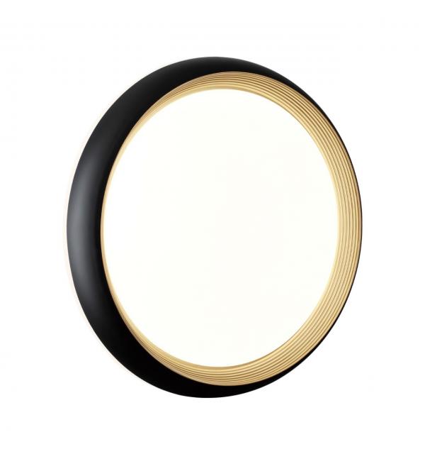 7651/DL PALE SN 141 Светильник пластик/черный/золотой LED 48Вт 4000К D380 IP43 TOFIQ BLACK