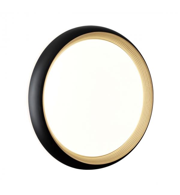 7651/DL PALE SN 141 Светильник пластик/черный/золотой LED 48Вт 4000К D380 IP43 TOFIQ BLACK