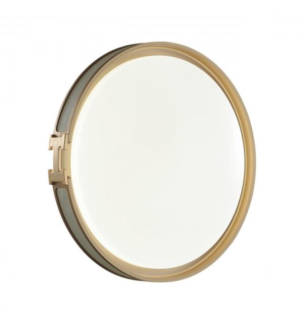 7654/DL COLOR SN 132 Светильник пластик/белый/серый/золотой LED 48Вт 4000К D405 IP43 FAVEMO GREY