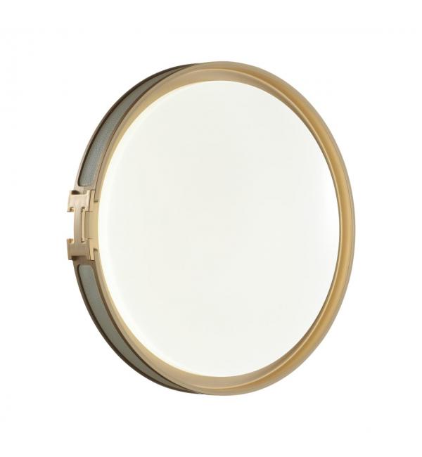 7654/DL COLOR SN 132 Светильник пластик/белый/серый/золотой LED 48Вт 4000К D405 IP43 FAVEMO GREY