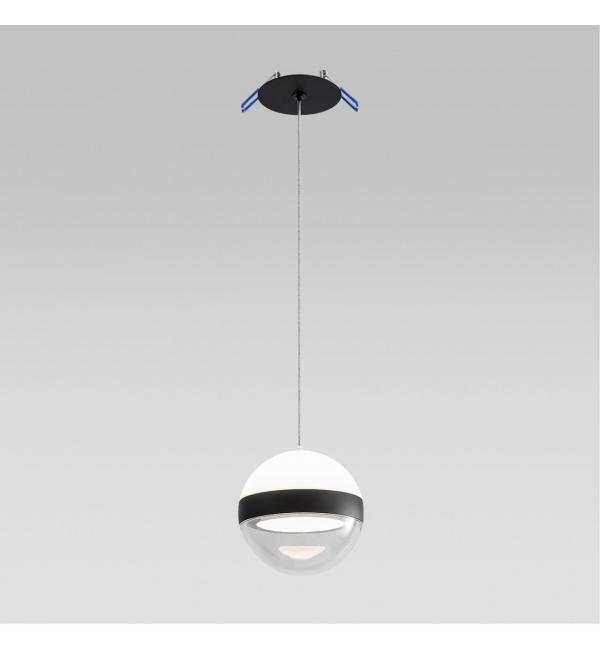5075/9L L-VISION ODL24 355 черный/прозрачн./молочный/металл/акрил Подвес LED 9W 4000K 480лм RONI