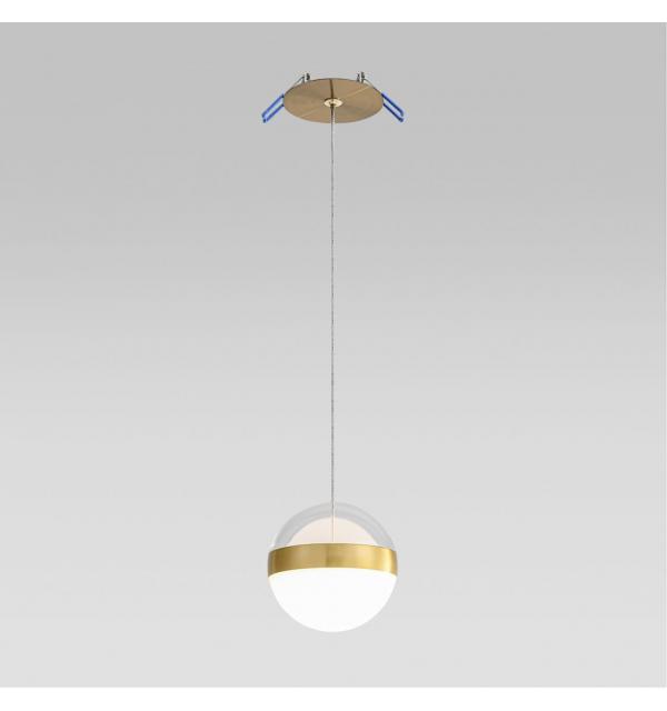 5036/12L L-VISION ODL24 355 ант.бронза/прозрачн/молочный/металл/акрил Подвес LED 12W 4000K 600лм RONI