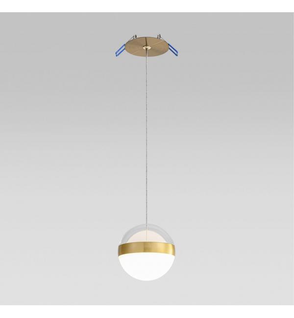 5036/12L L-VISION ODL24 355 ант.бронза/прозрачн/молочный/металл/акрил Подвес LED 12W 4000K 600лм RONI