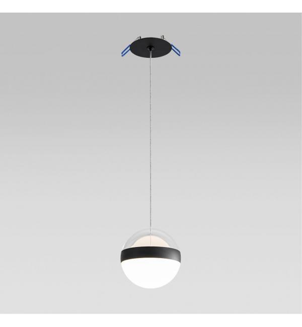 5075/12L L-VISION ODL24 355 черный/прозрачн./молочный/металл/акрил Подвес LED 12W 4000K 600лм RONI