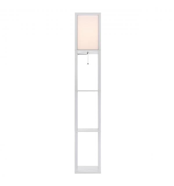 8089/1F COMFI LN26 459 белый, дерево/текстиль Торшер Е27 1*60W 220V PRACTIC