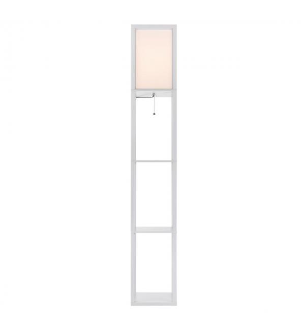 8089/1F COMFI LN26 459 белый, дерево/текстиль Торшер Е27 1*60W 220V PRACTIC