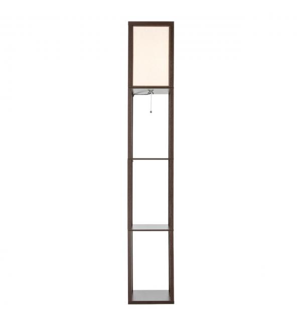 8090/1F COMFI LN26 460 кофейный/белый, дерево/текстиль Торшер Е27 1*60W 220V PRACTIC