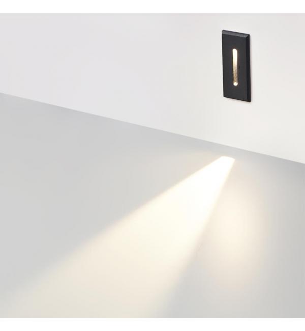 7054/3WL HIGHTECH ODL25 339 металл/металл Подсветка лестницы черн IP20 LED 1*3W 2700K ESCALA