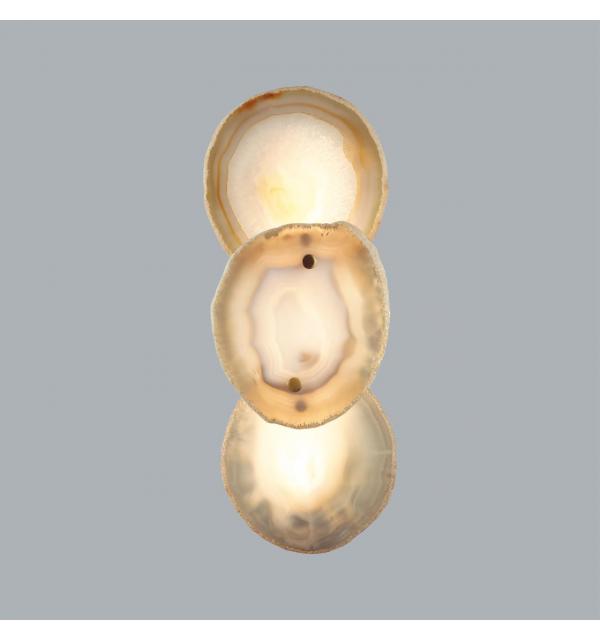 7065/10WL L-VISION ODL25 219 Настенный светильник бронзовый/металл/акрил/агат IP20 LED 10W 3000K 220V AGATE
