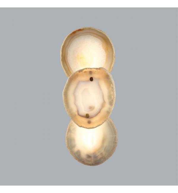 7065/10WL L-VISION ODL25 219 Настенный светильник бронзовый/металл/акрил/агат IP20 LED 10W 3000K 220V AGATE