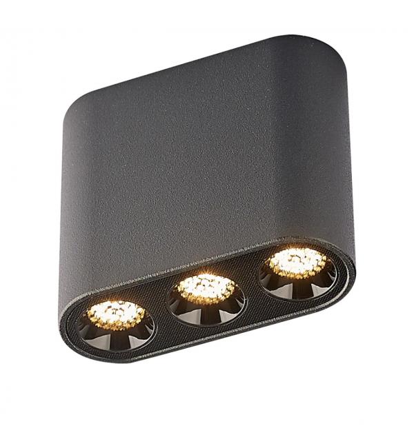 7092/8CL HIGHTECH ODL25 335 Потолочный светильник черный/металл/акрил IP20 LED 5W 380Лм 3000K 220V SMALL
