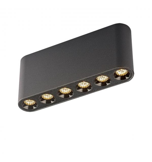 7092/15CL HIGHTECH ODL25 335 Потолочный светильник черный/металл/акрил IP20 LED 9W 690Лм 3000K 220V SMALL