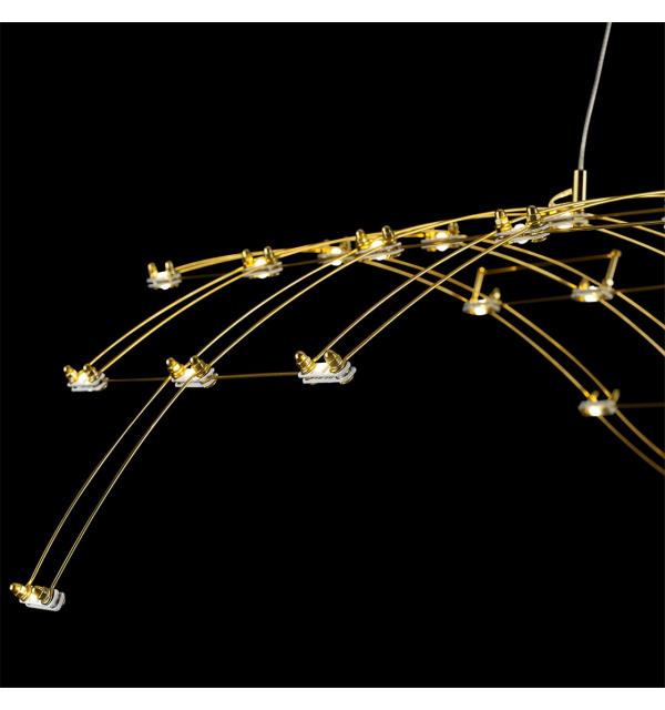 7058/45L HIGHTECH ODL25 289 Подвесной светильник нерж/сталь золото IP20 LED 3000K 220V WELKIN