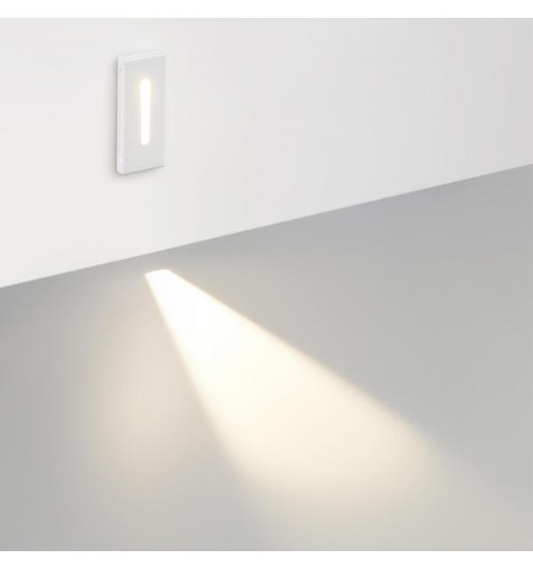 7082/3WL HIGHTECH ODL25 339 Подсветка лестницы прямоугольная металл/гипс IP20 LED 3W 3000K 220V GIPS
