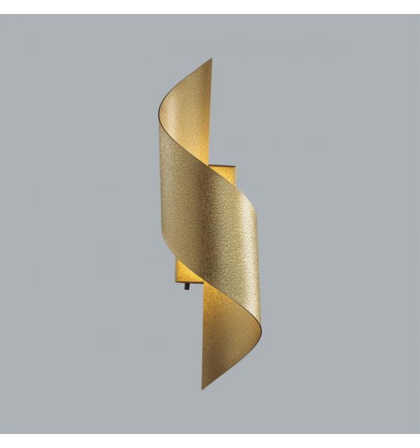 7099/6WL HIGHTECH ODL25 443 Настенный светильник gold ice crack металл/акрил IP20 LED 6W 3000K/4000K тумблер на корпусе 220-240V BOCCOLO