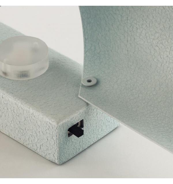 7100/6WL HIGHTECH ODL25 443 Настенный светильник white ice crack металл/акрил IP20 LED 15W 3000K/4000K 220-240V тумблер на корпусе BOCCOLO