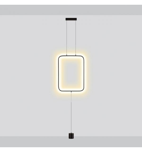 7022/27FLA HIGHTECH ODL25 283 Напольный светильник черный/металл/акрил IP20 LED 3000K 220V TEO
