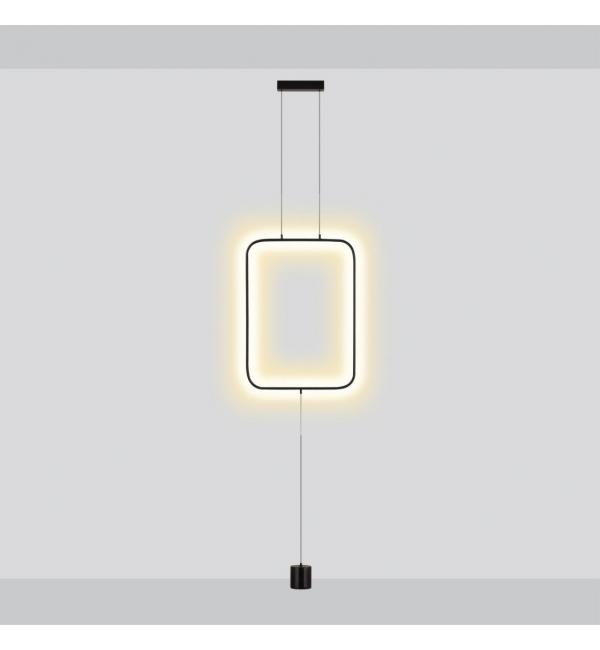 7022/27FLA HIGHTECH ODL25 283 Напольный светильник черный/металл/акрил IP20 LED 3000K 220V TEO