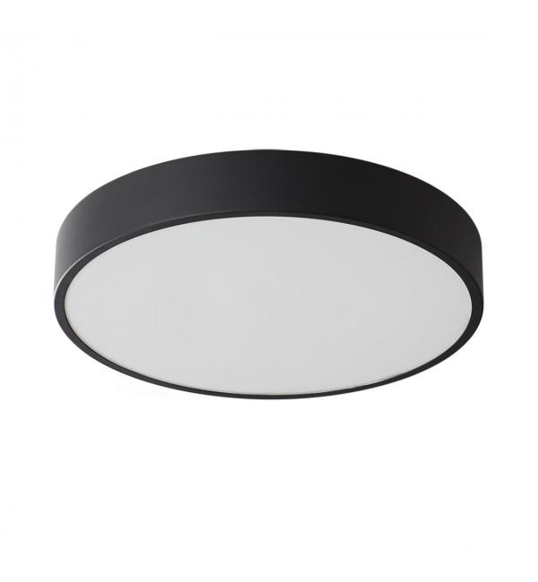 7756/36L MITRA LED SN 539 Светильник металл/акрил/черный LED (30Вт+6Вт) 3000K+3000K D400 IP20 подсветка QUASAR