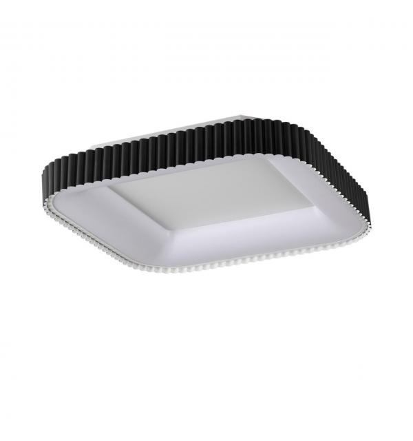 7768/56L AVRA LED SN 578 Светильник металл/белый/черный LED (56Вт+14Вт) 3000-6000K 500х500 IP43 пульт ДУ+подсветка SHARMEL
