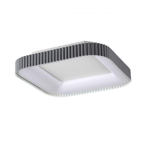 7769/56L AVRA LED SN 578 Светильник металл/белый/серый LED (56Вт+14Вт) 3000-6000K 500х500 IP43 пульт ДУ+подсветка SHARMEL