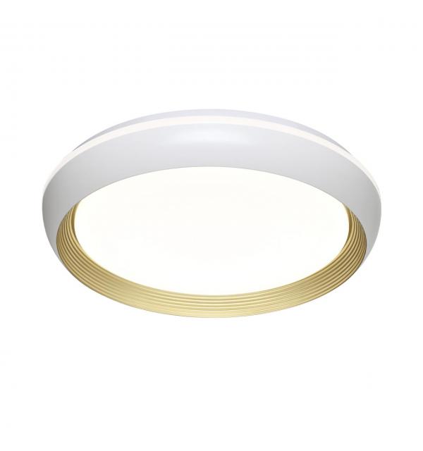 7650/ELN PALE SN 141 Светильник пластик/золотой LED 76Вт 3000/4000/6000К D480 IP43 CCT TOFIQ WHITE