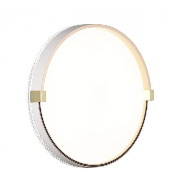 7646/CLN PALE SN 189 Светильник пластик/белый/золотой LED 36Вт 4000К D340 IP43 OLIDI WHITE