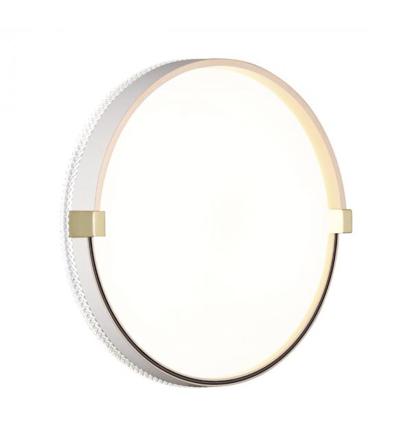 7646/CLN PALE SN 189 Светильник пластик/белый/золотой LED 36Вт 4000К D340 IP43 OLIDI WHITE
